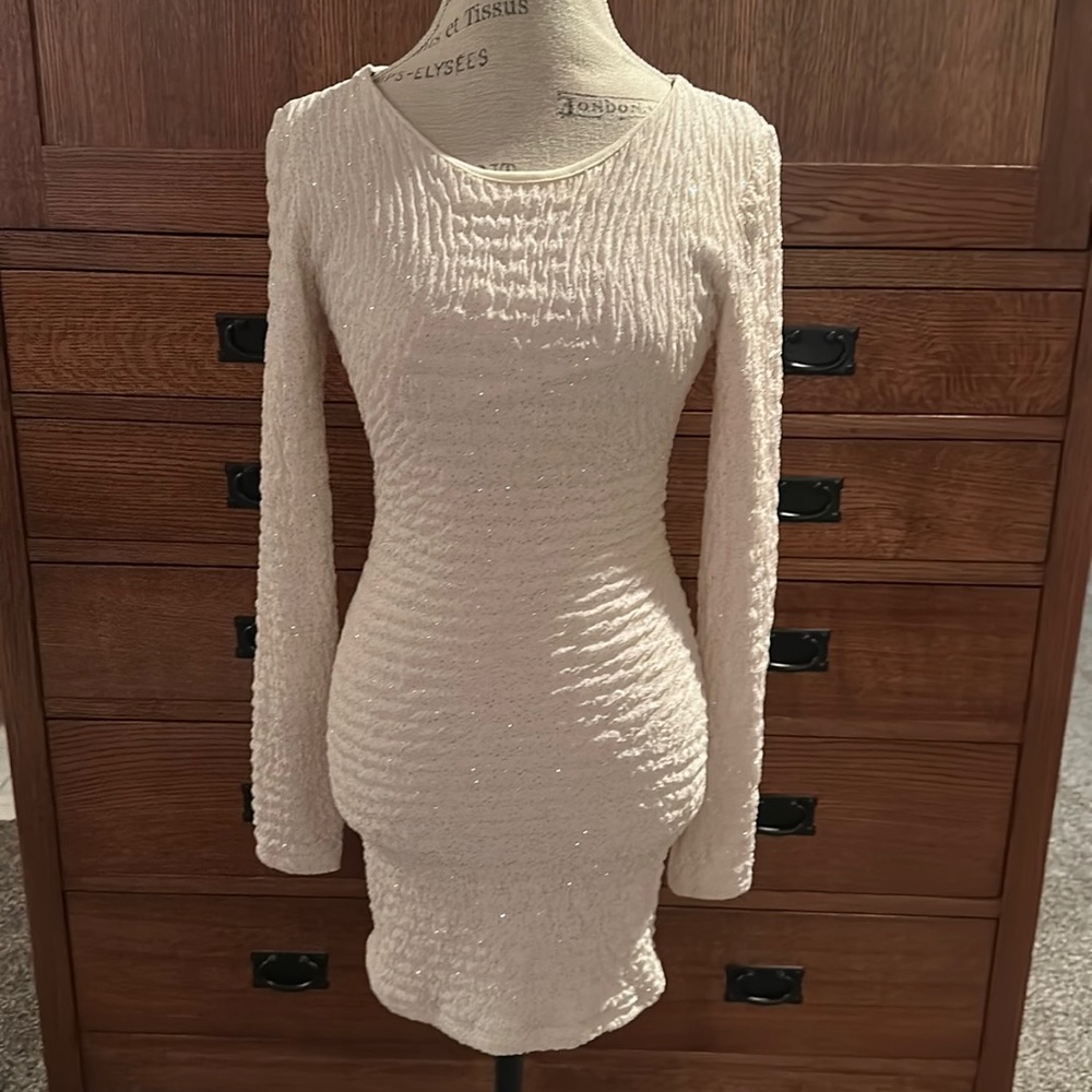Sparkling form fitted mini dress